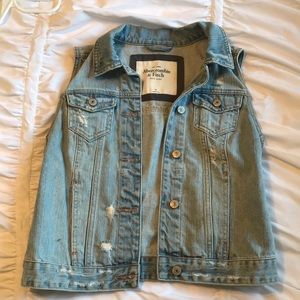 Denim cutoff jacket